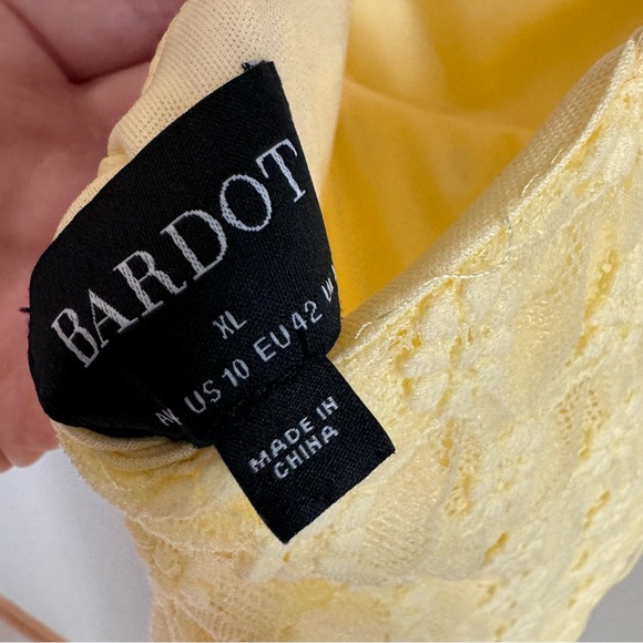 Bardot Adoni Mesh Maxi Dress in Canary Yellow - Picture 7 of 7